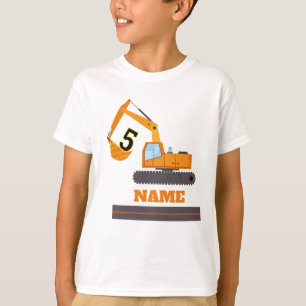 T-shirt construction 5e anniversaire - personnalisation de