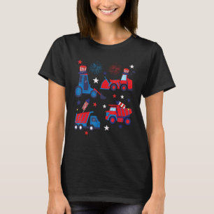 T-shirt Construction américaine 4 juillet quatrième enfant