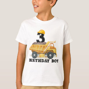 T-shirt Construction Anniversaire 3e anniversaire Boy Dump