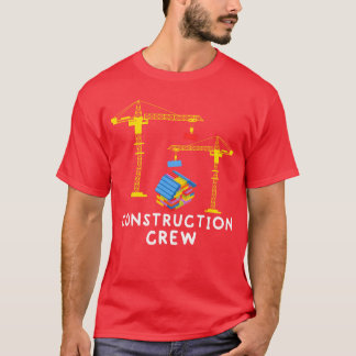 T-shirt Construction Crew Bricklayer Building Blocks Maste