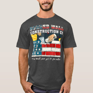 T-shirt Construction de mur frontalier Co Patriotique