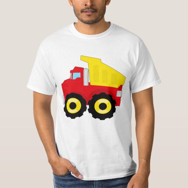 T-shirt Construction Dumptruck d'enfants (Devant)