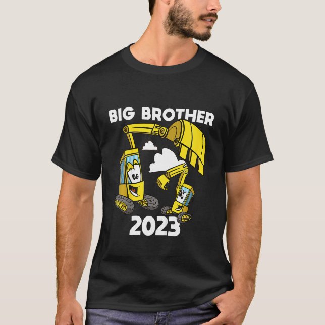 T-shirt Construction d'une excavatrice pour enfants Big Br (Devant)