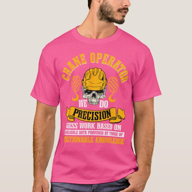 T-shirt Construction d'une grue Équipement de tour lourde (Devant)
