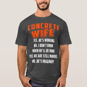 T-shirt Construction Épouse Concrete Pour Constructeur