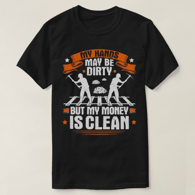 T-shirt Construction ferroviaire de la couche Voie de pist (Design devant)