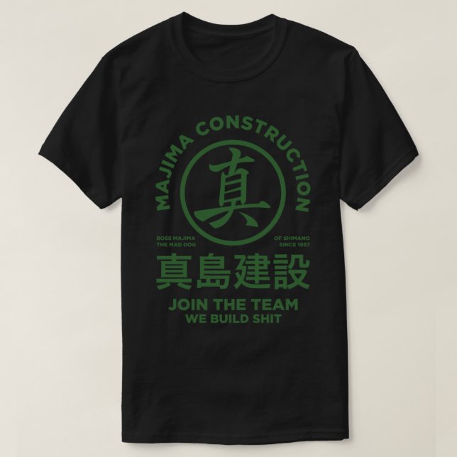 T-shirt construction majima - rejoignez l'équipe Classic T (Design devant)