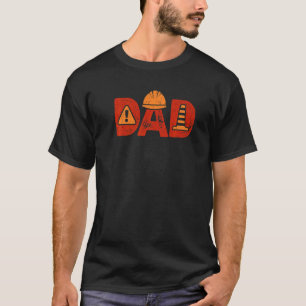 T-shirt Construction Papa Builder Mason Béton Béton