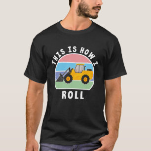 T-shirt Construction Truck Tracteur Digitateur Machine Com