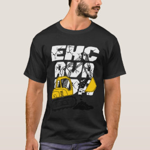 T-shirt Construction Véhicule excavateur Excavateur Garçon