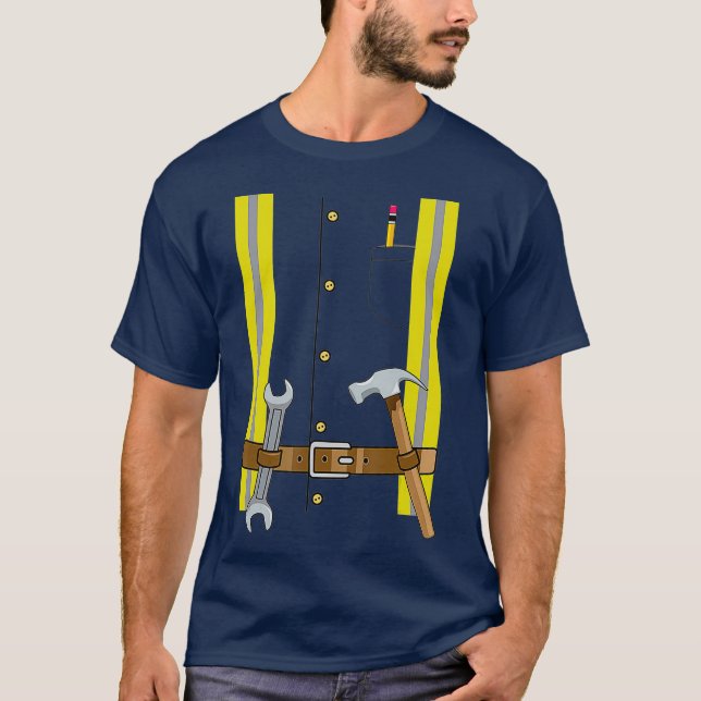 T-shirt Construction Worker Halloween Costume for Boys (Devant)