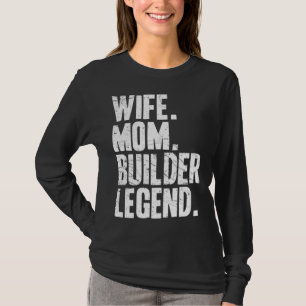 T-shirt Constructrice Mère Femme Maman Constructrice
