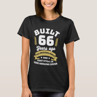T-shirt Construire il y a 66 ans Funny Anniversaire 66ème