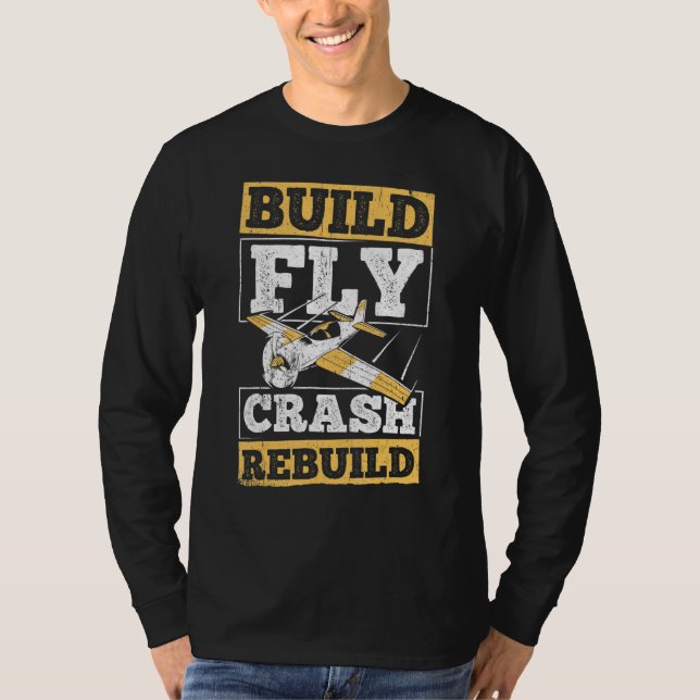 T-shirt Construire la reconstruction d'un écrasement de vo (Devant)