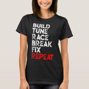 T-shirt Construire une pause course rapide Fixer Répéter l