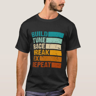 T-shirt Construire une pause de course Fixer Répéter voitu
