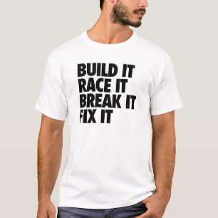 T-shirt Construisez-le course il coupure il difficulté il