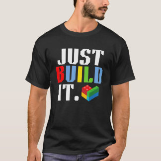 T-shirt Construisez simplement It Master Builder Bloc Toy 