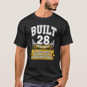 T-shirt Construit 28 Ans Toutes les pièces Originale 28ème