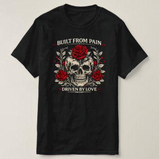 T-shirt Construit à partir de la douleur, motivé par l'amo