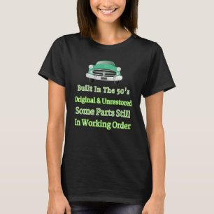 T-shirt Construit Dans Le Design D'Origine Des Années 50 N