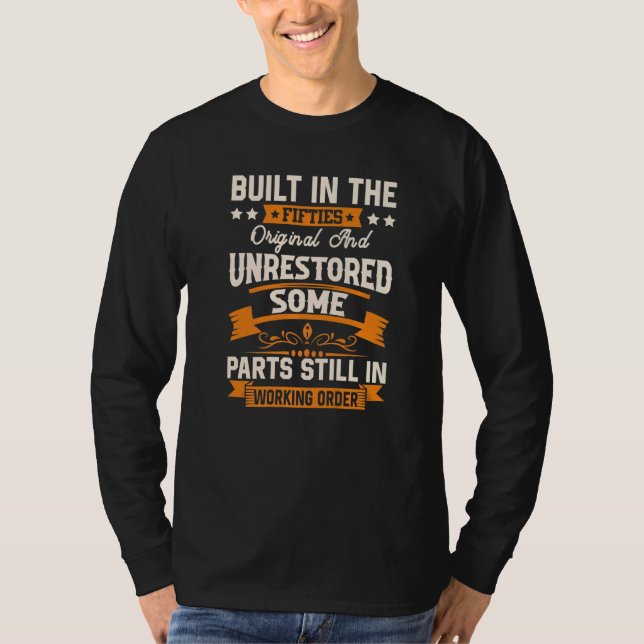 T-shirt Construit Dans Les Années 50 Originale Et Non Rest (Devant)