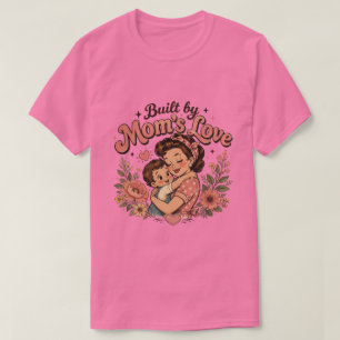 T-shirt Construit par l'amour d'une mère   Cadeau réconfor