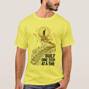 T-shirt Construit Une Étape À La Fois Illustration De Moti
