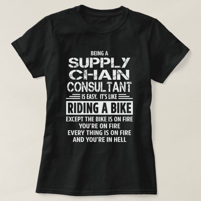 T-shirt Consultant de la chaîne d'approvisionnement (Design devant)