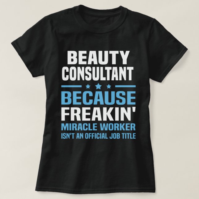 T-shirt Consultant en beauté (Design devant)