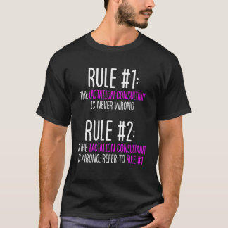 T-shirt Consultant en lactation Sensibilisation à l'allait