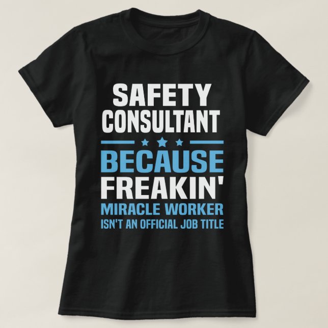 T-shirt Consultant en sécurité (Design devant)