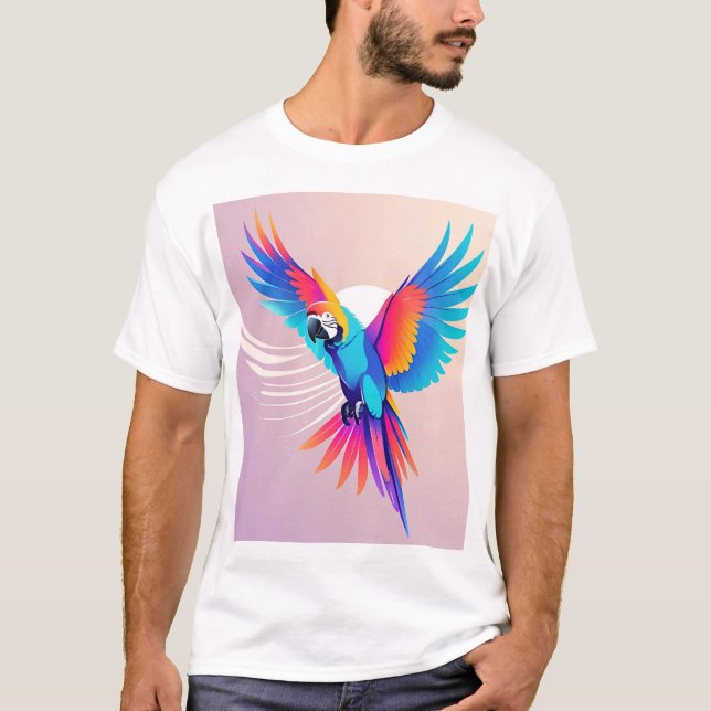 T-shirt Contemporain & Gras - Chemise perroquet Vélote (Devant)
