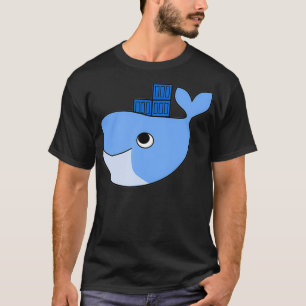 T-shirt Conteneur d'échauffement de Docker sur Blue Whale 