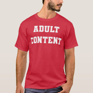 T-shirt Contenu pour adultes - vintage