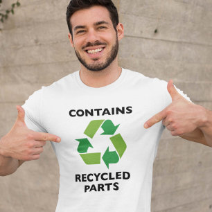 T-shirt Contient les pièces Recyclées