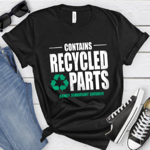 T-shirt Contient une transplantation de pièces Recyclées