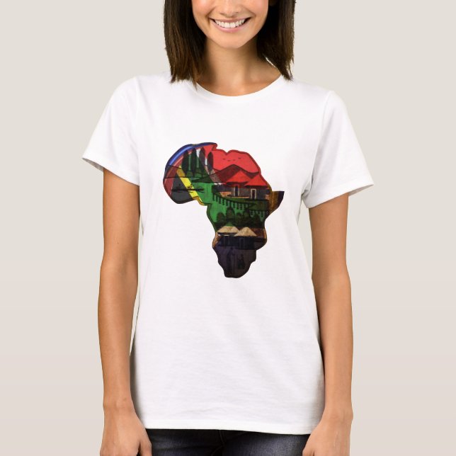 T-shirt continent africain (Devant)