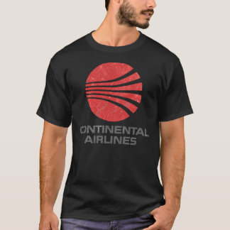 T-shirt Continental Airlines Vintage Aviation   