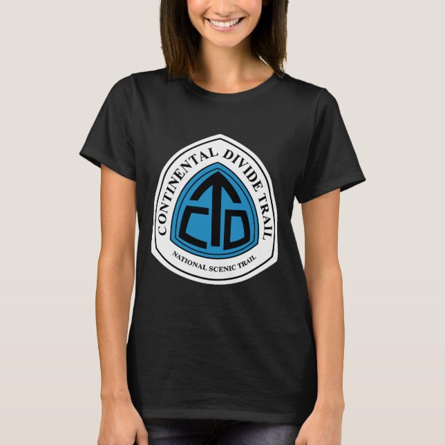 T-shirt Continental Divide Trail Sign Usa _1  (Devant)