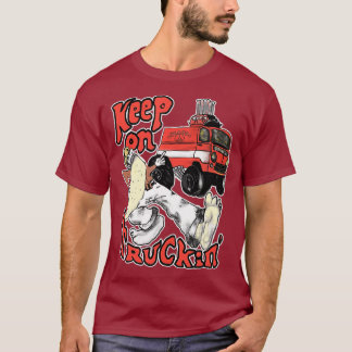 T-shirt Continuer À Camionner Pour Les Camionneurs Des Ann