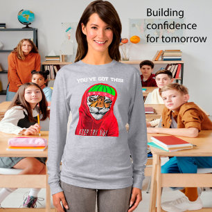 T-shirt Continuer à essayer le tigre d'hiver, personnalise