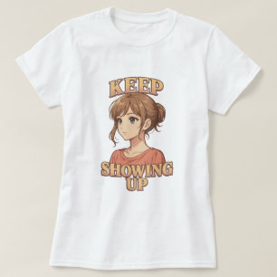 T-shirt Continuer à montrer Shojo Anime Girl Tee