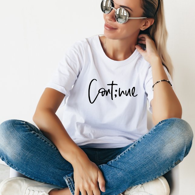T-shirt Continuer, motiver et inspirer le bien-être mental (Créateur téléchargé)