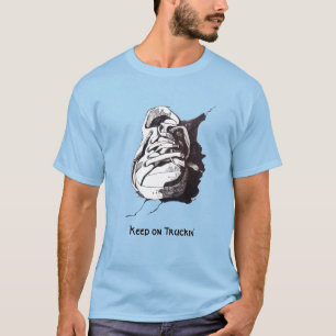 T-shirt Continuer sur le Basket de camionnage