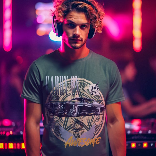 T-shirt Continuer sur le surnaturel (Carry On... Awesome!)