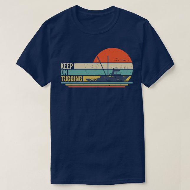T-shirt Continuer sur remorqueur 1 (Design devant)