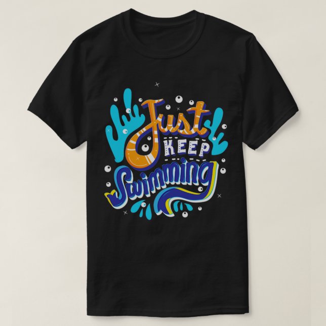 T-shirt Continuez À Nager (Design devant)