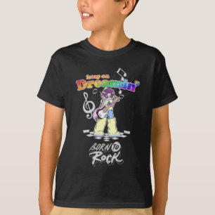 T-shirt Continuez à rêver Guitariste Anime Y2K