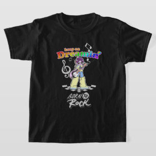 T-shirt Continuez à Rêver Guitariste Anime Y2K